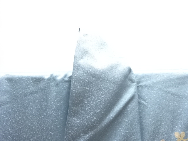  草花模様刺訪問着